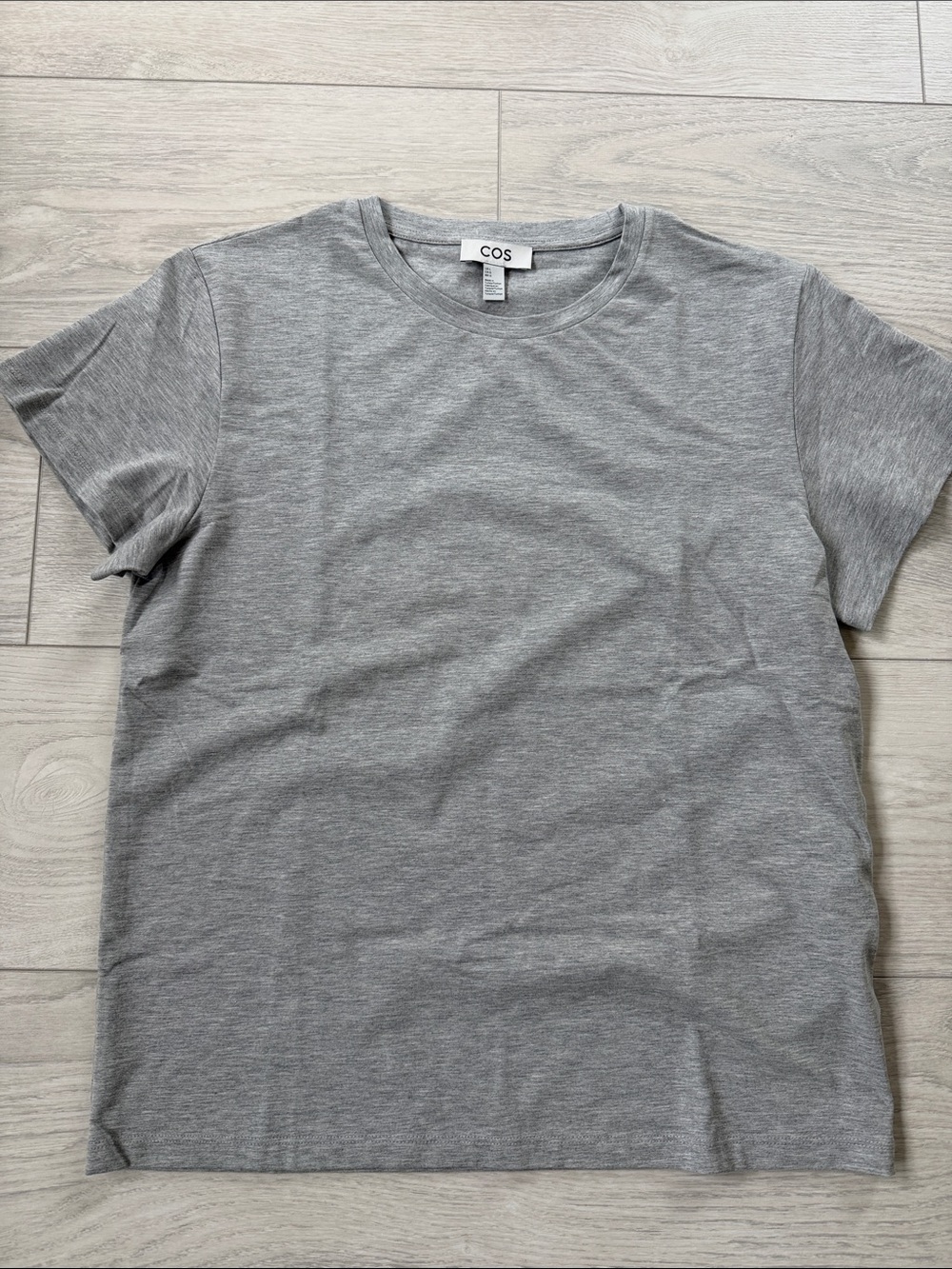 COS Women's Heather Gray Short Sleeve Crew Tee